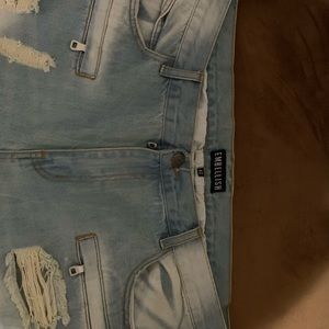 Men denim jean shorts